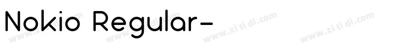 Nokio Regular字体转换
